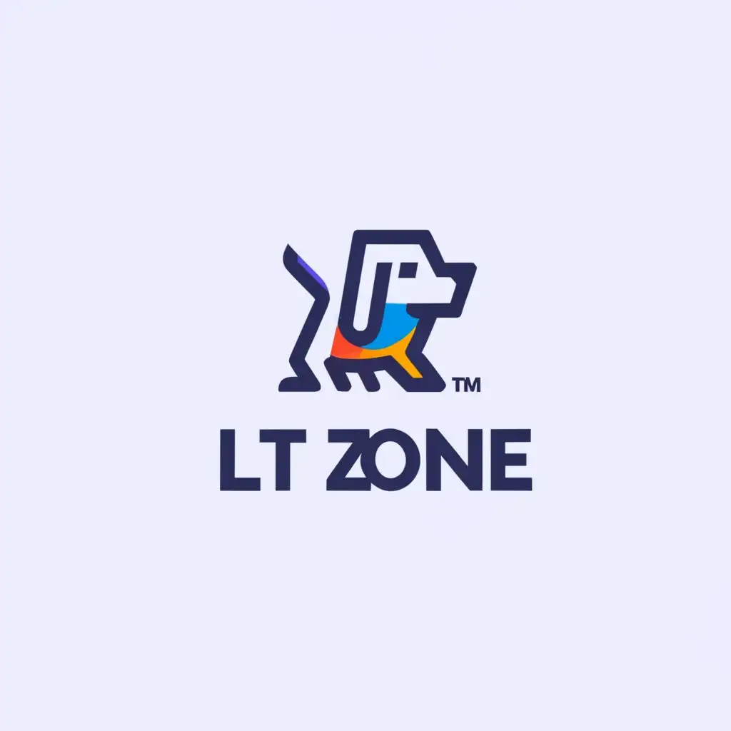 a logo design,with the text "LT Zone", main symbol:iconic,Moderate,be used in Animals Pets industry,clear background