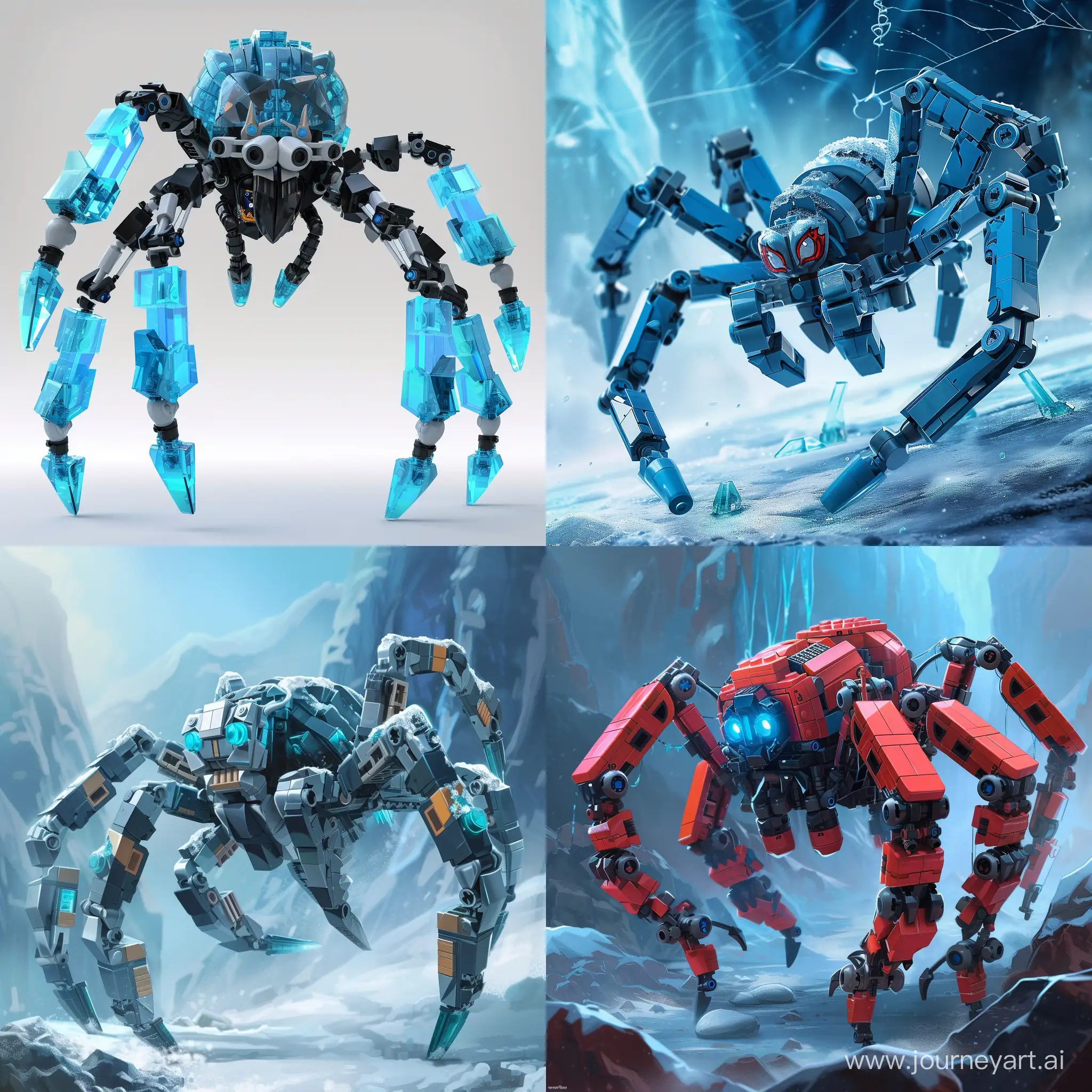 Lego-Ice-Spider-Boss-Whimsical-Cartoon-Concept-Art