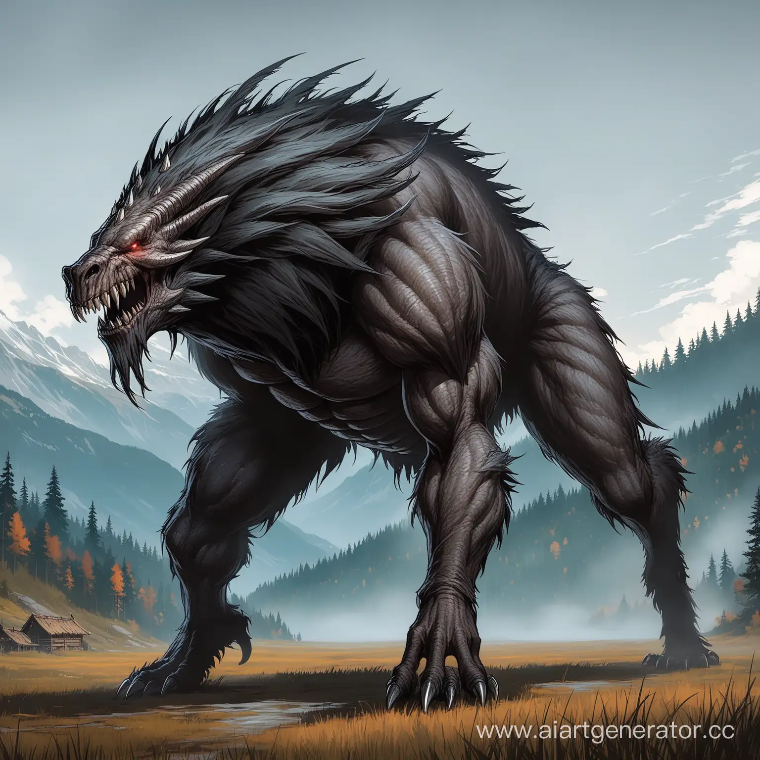 Big-Grey-FourLegged-Monster-from-The-Witcher