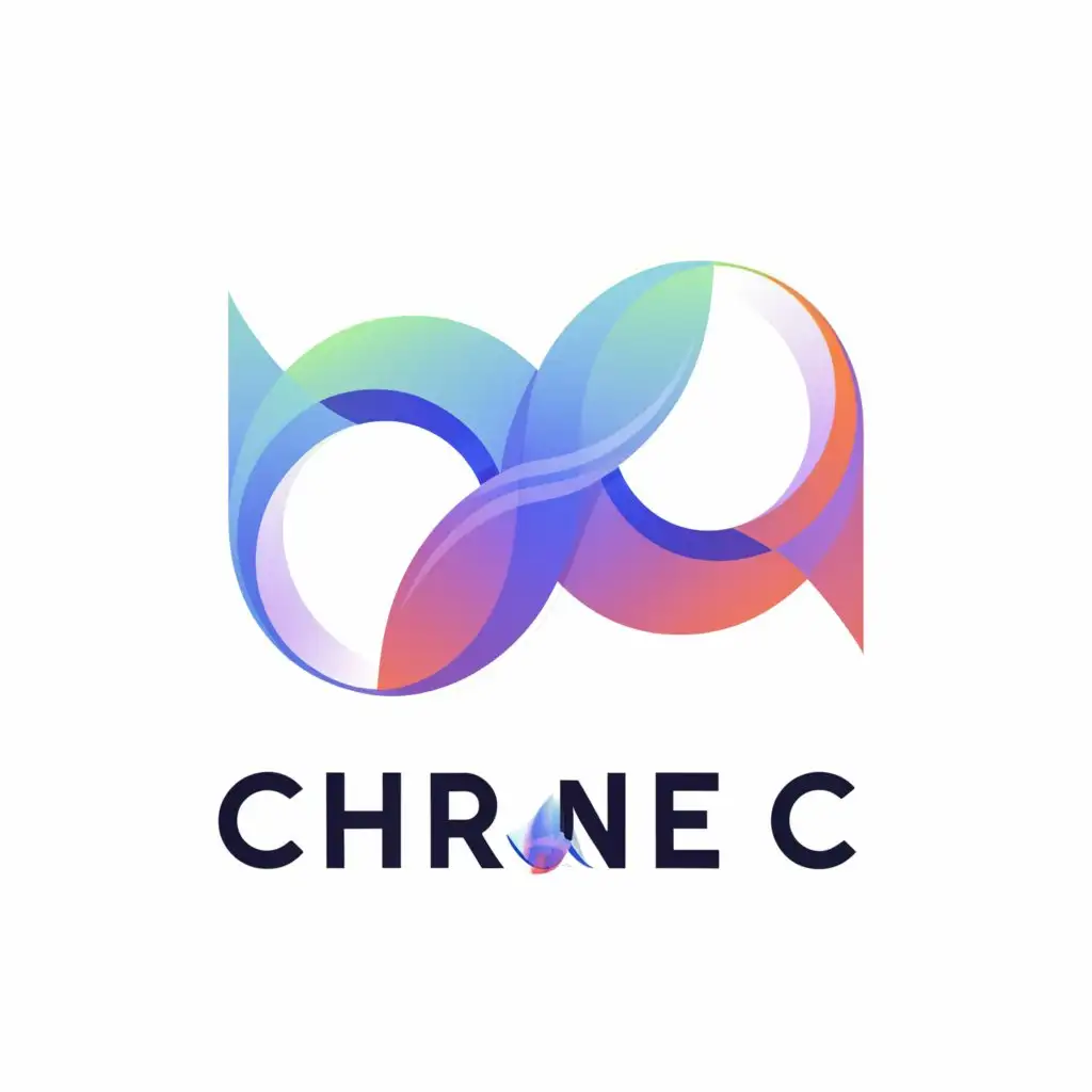 a logo design,with the text "Chronec", main symbol:Timeflow,Moderate,be used in Technology industry,clear background