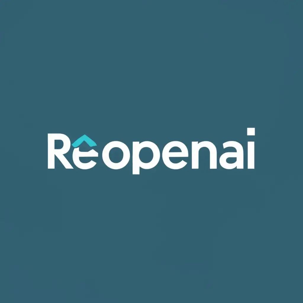 logo, tech,finance, with the text "ReopenAI", typography, be used in Finance industry