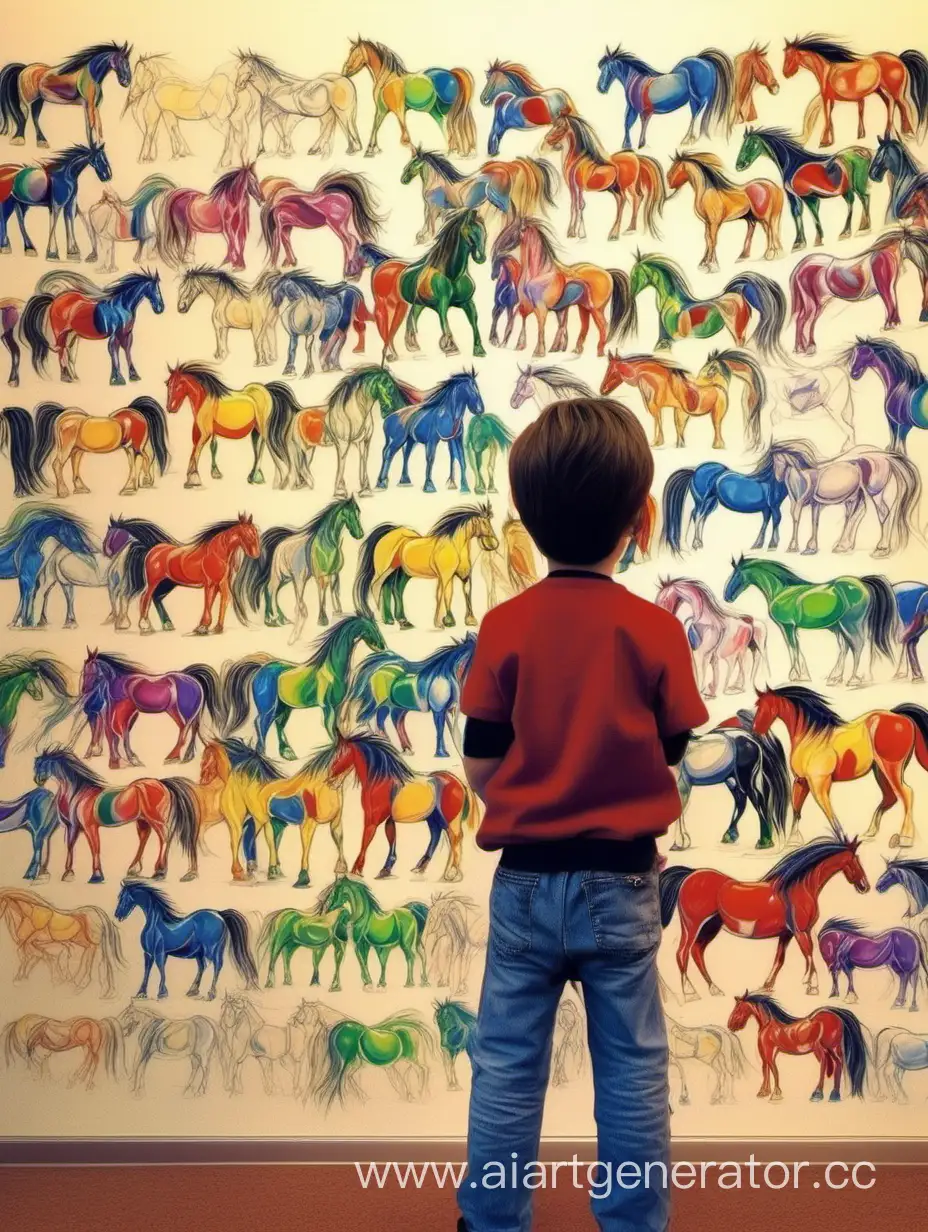 мой сын(ему 15 лет) смотрит какой-то мультик про разноцветных лошадок.