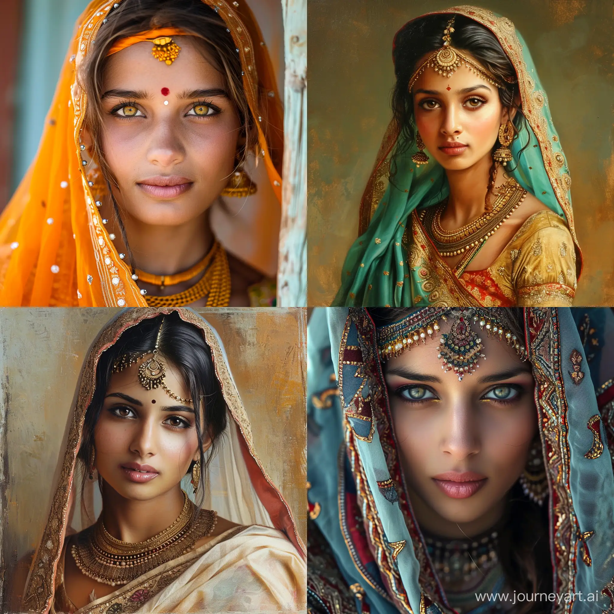 Vibrant-Indian-Women-in-Traditional-Attire