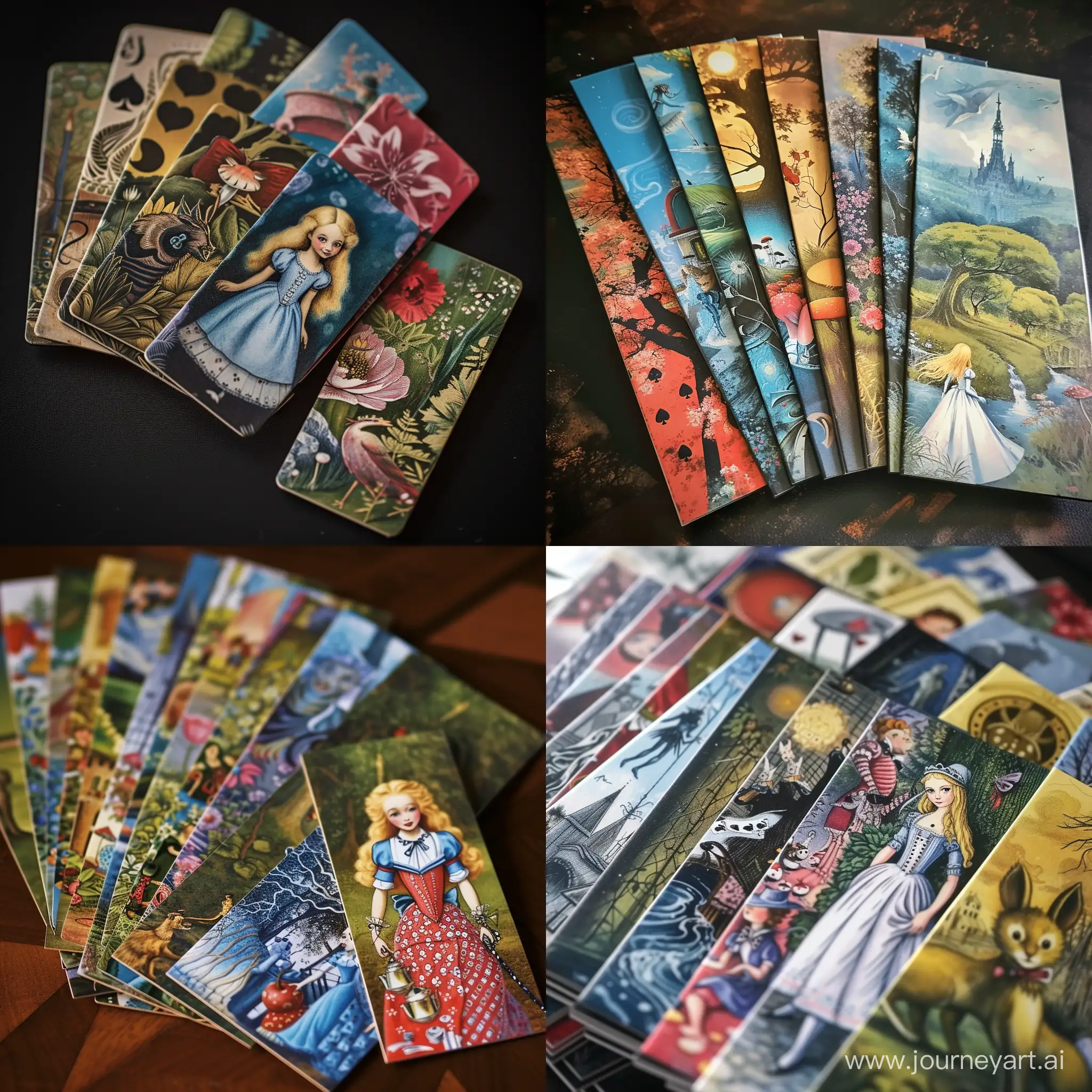 Коллекция закладок для книг «Алиса в стране чудес»