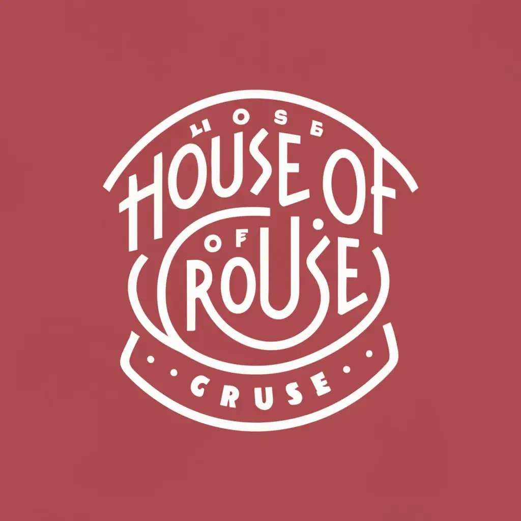 logo, Clothing, with the text "House of Crouse", typography, be used in Retail industry
