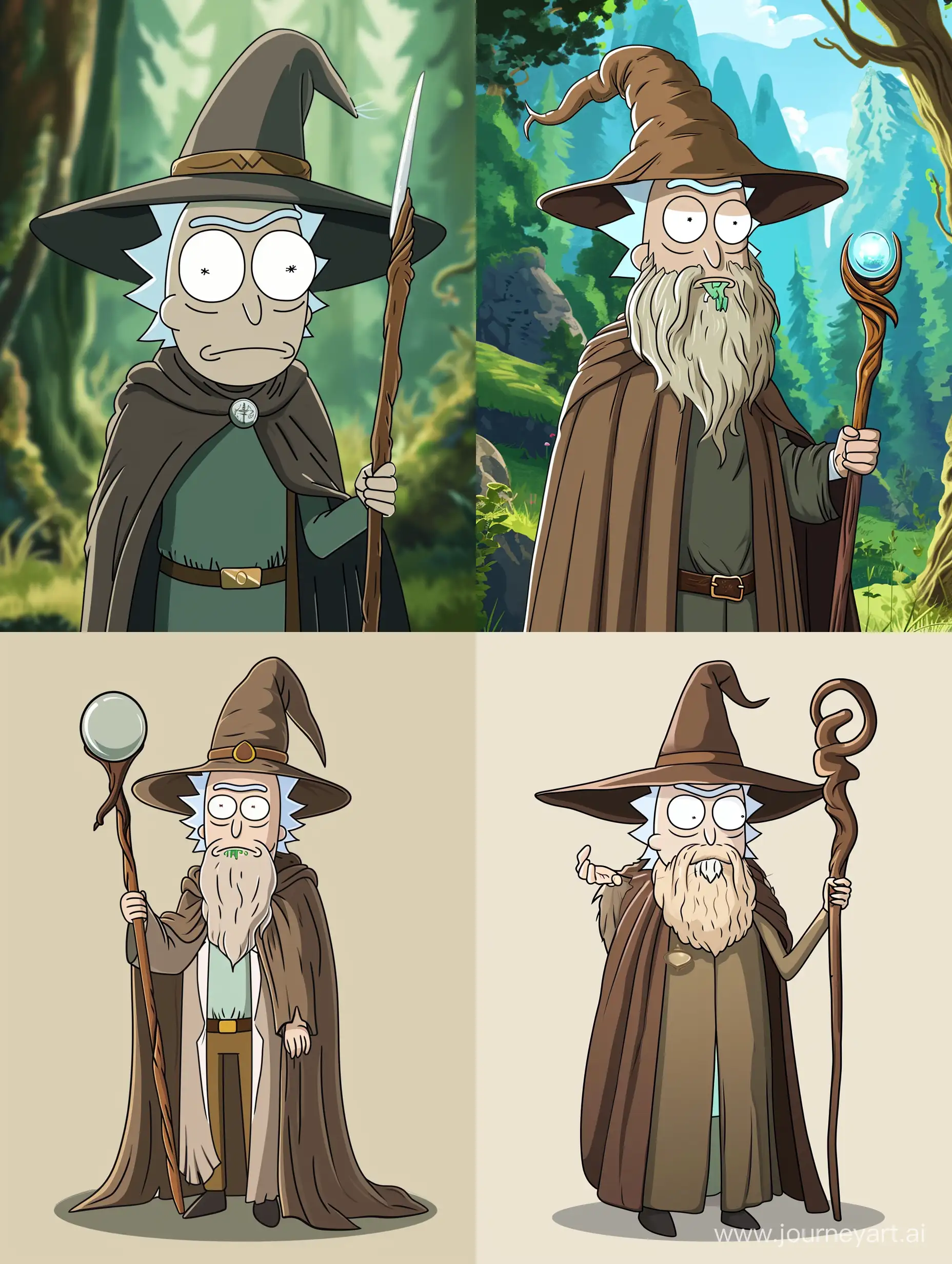 Gandalf-in-the-Style-of-Rick-and-Morty-Cartoon