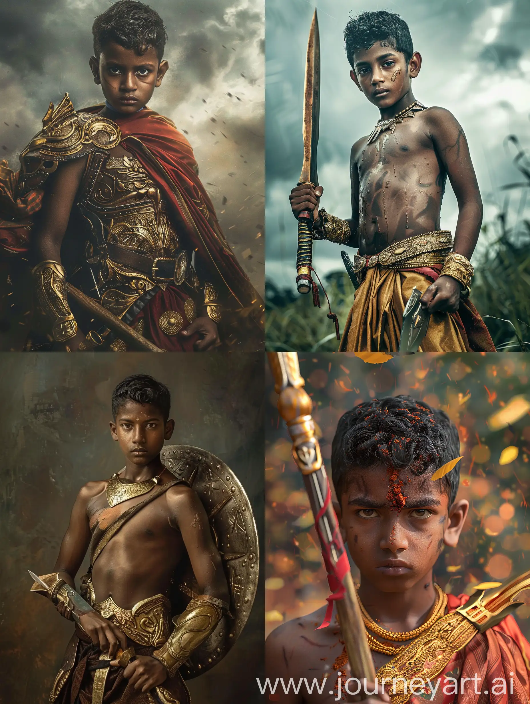 Western warrior a teenage boy became a superhero by ancient legend in sri lanka.with modern technology 