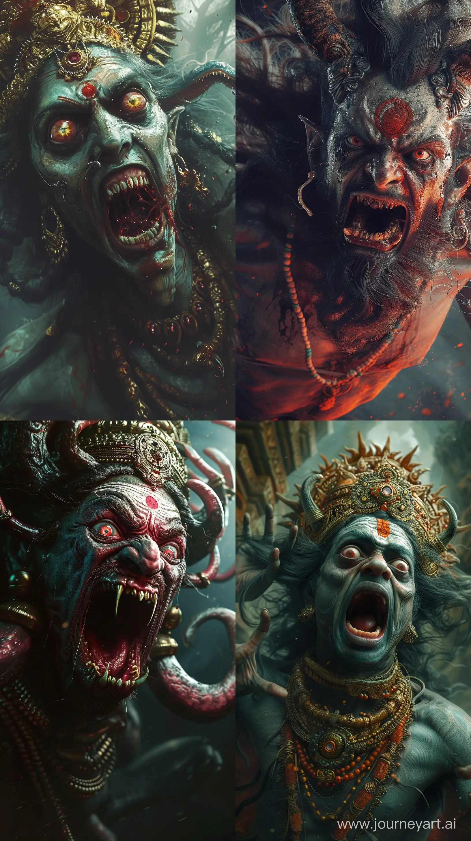 Terrified-Demons-in-Hindu-Mythology-Underworld-Realistic-Digital-Art