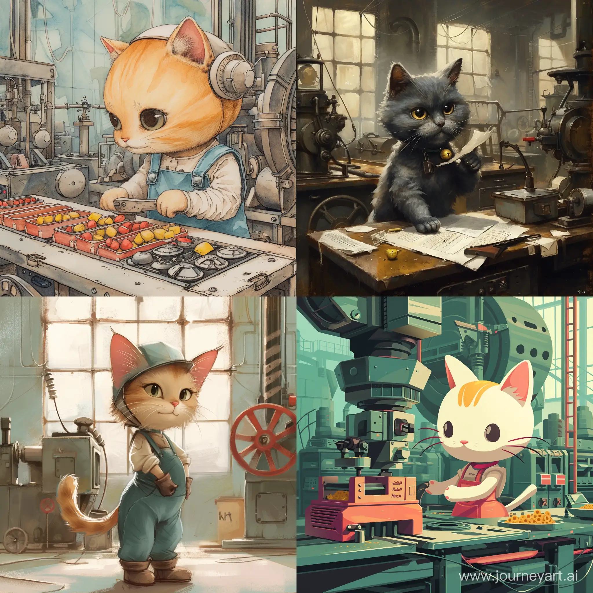 Kitty works at the factory