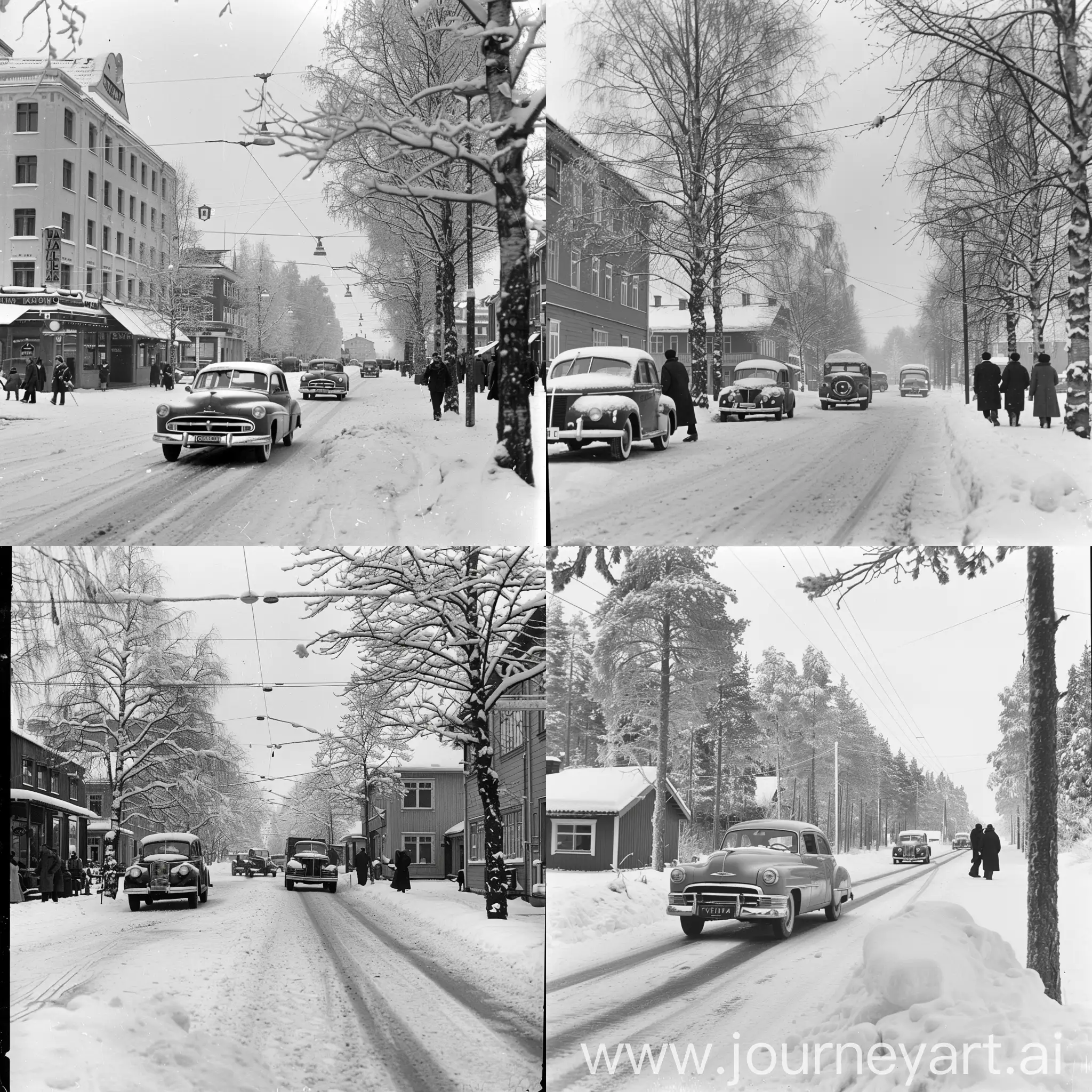Rovaniemi-1950s-Vintage-Cityscape