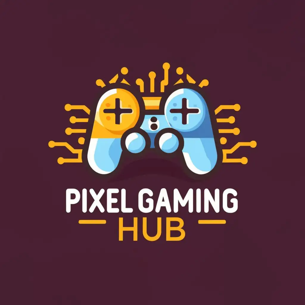 logo, a Gaming, with the text "Pixel Gaming Hub", typography