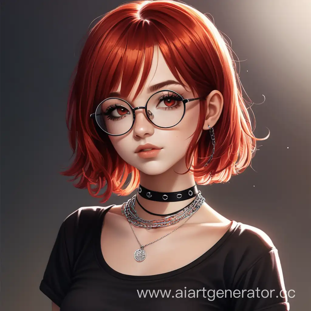 Stylish-RedHaired-Teenage-Girl-in-Trendy-Fashion
