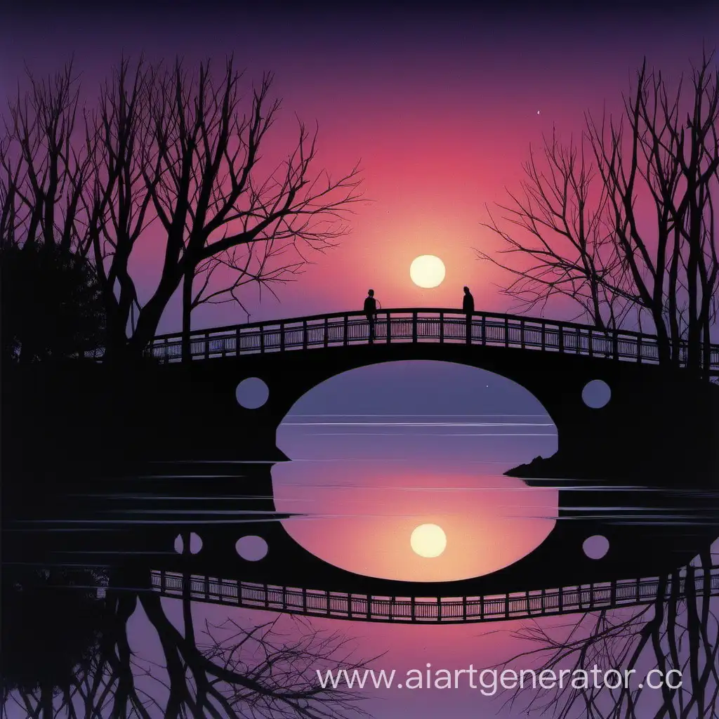 Serene-Twilight-Scene-with-Two-on-Bridge