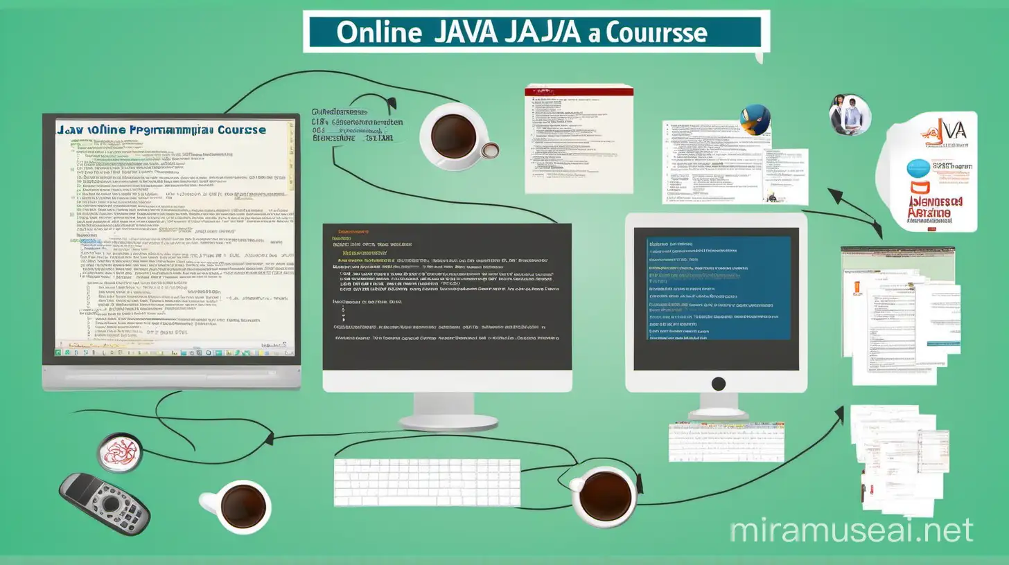 I want to conduct an online Java course. Design a poster for Java programming course from beginner to advanced