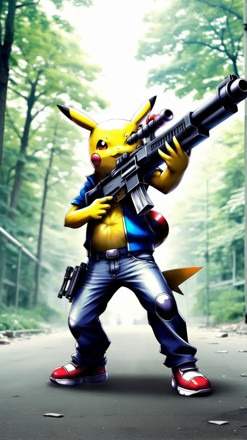 Powerful Pokemon Armed with a Big Gun