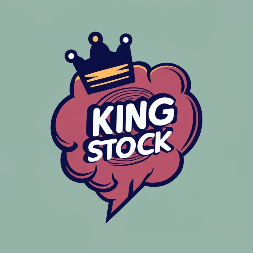 logo, Unlimited Stock , with the text "King Stock", typography, be used in Technology industry