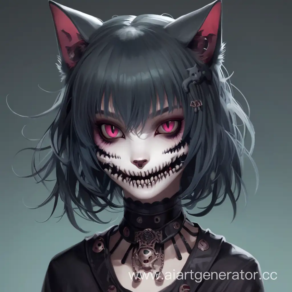 cat ghoul girl