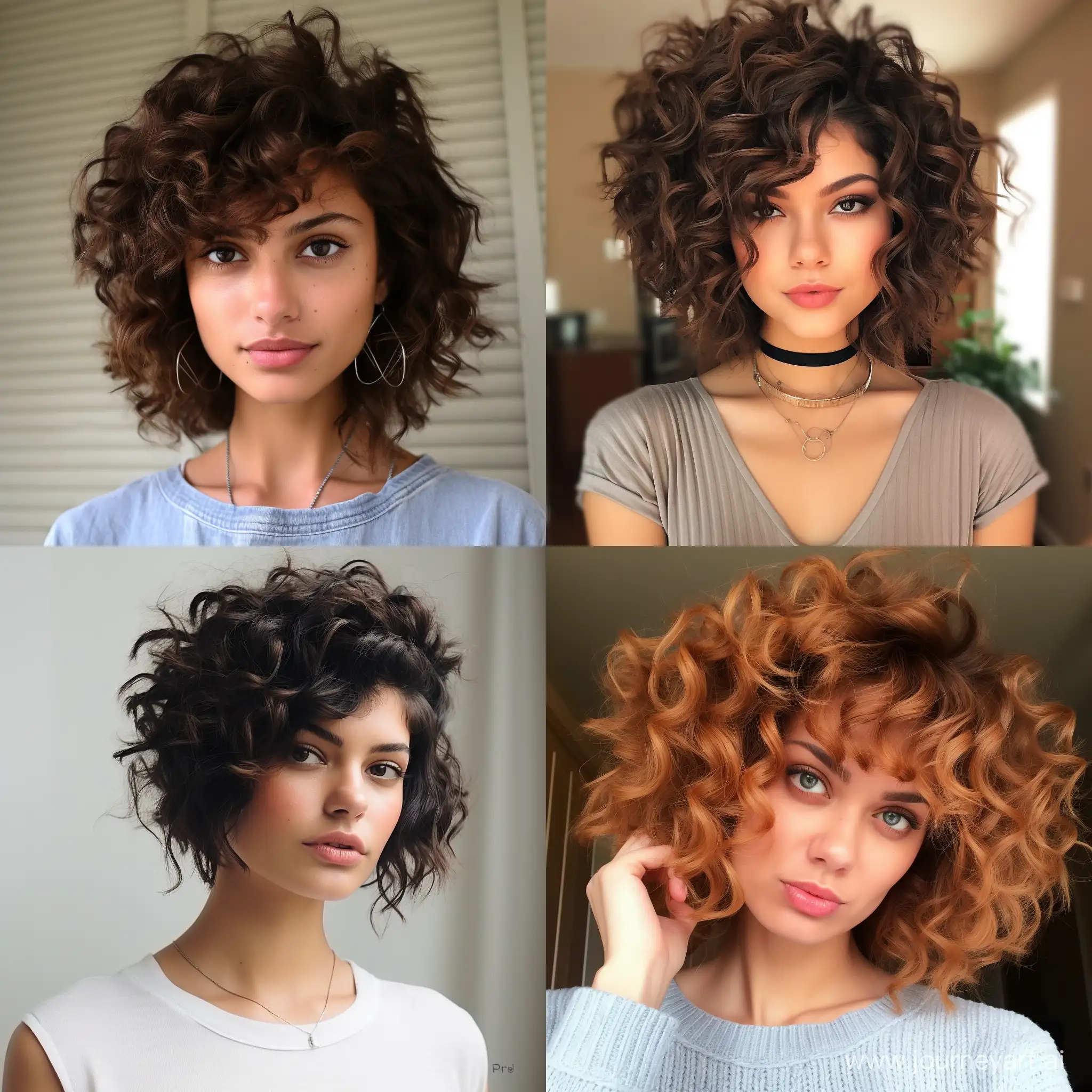 easy short curly women hairstyles 2024