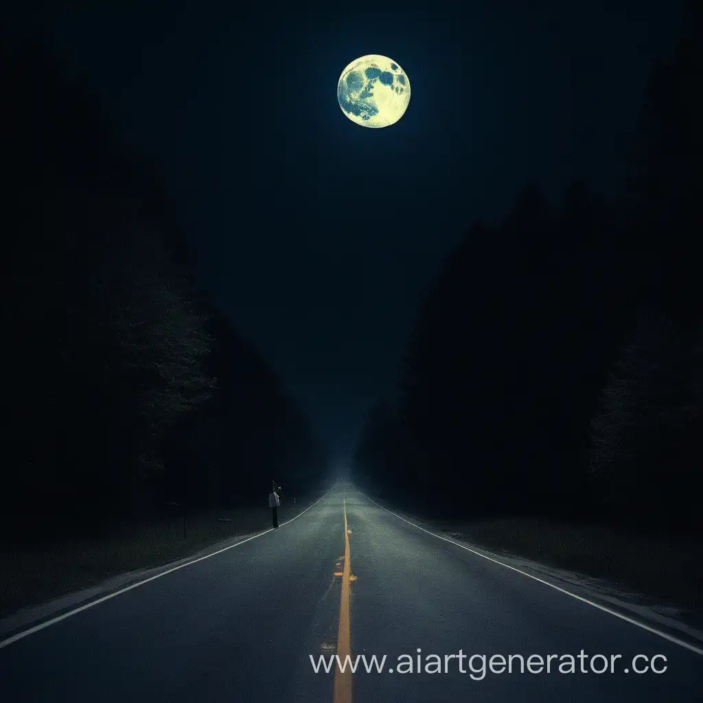 Moonlit-Road-Contemplative-Figure-Smoking-Cigarettes