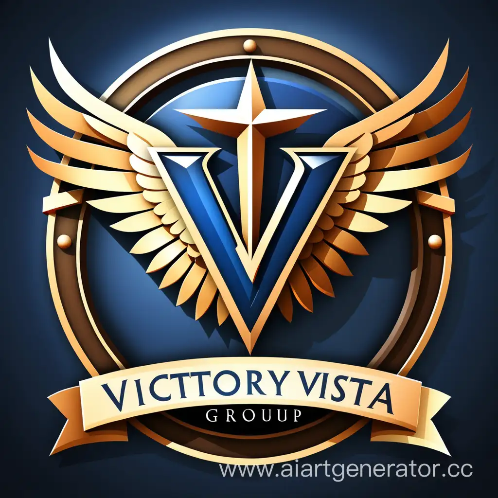 Dynamic-VictoryVista-Group-Logo-Design