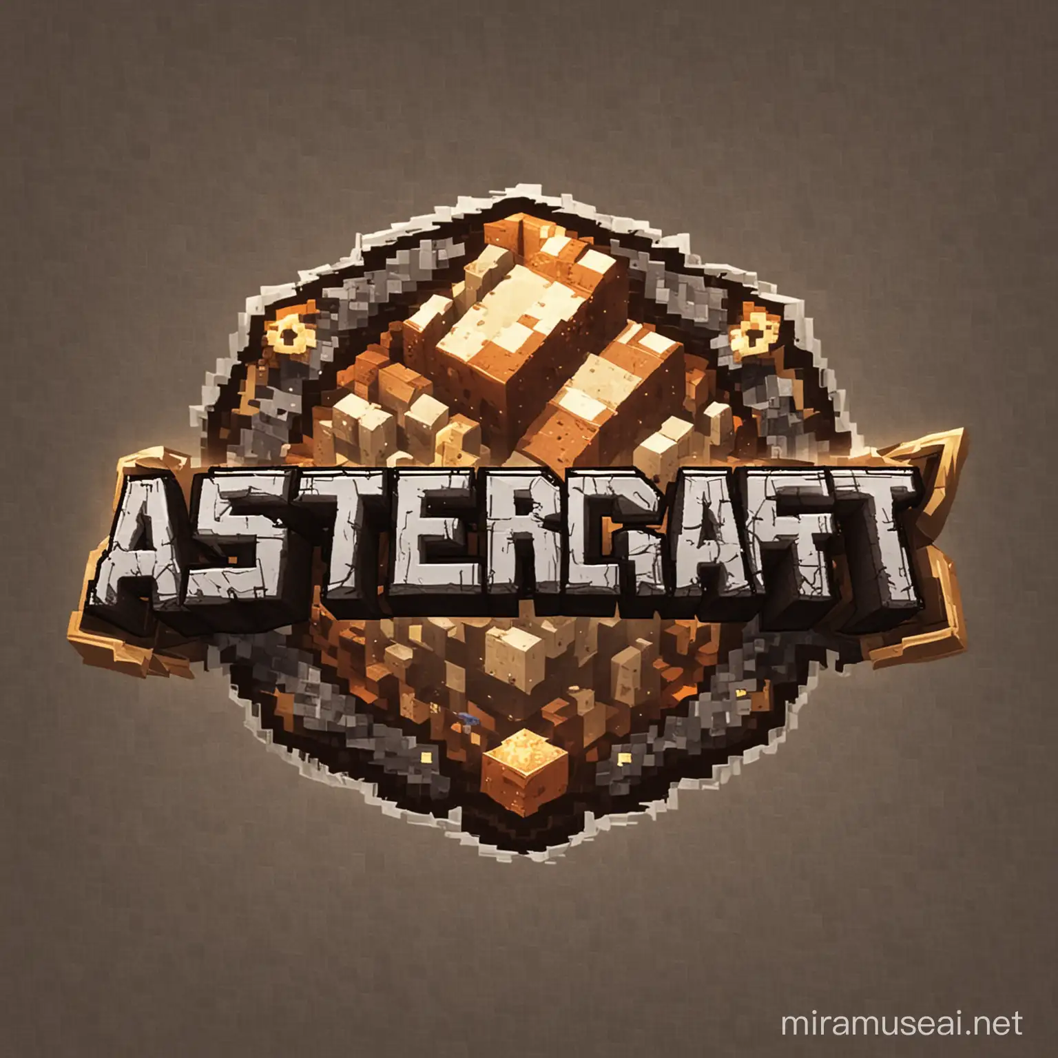 minecraft server icon. The server name is AsterelCraft