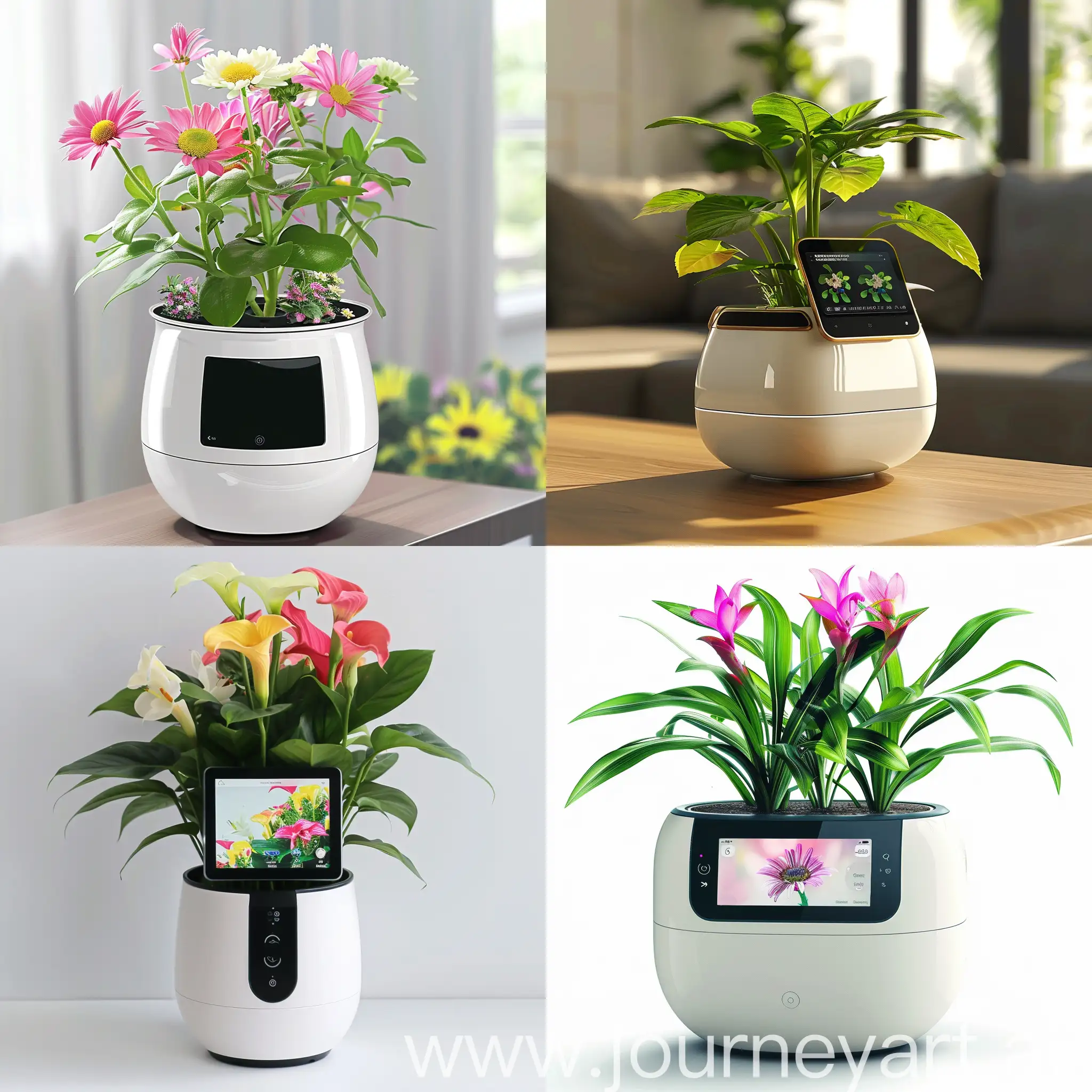 Smart-Flowerpot-with-Screen-Futuristic-Plant-Care-Technology