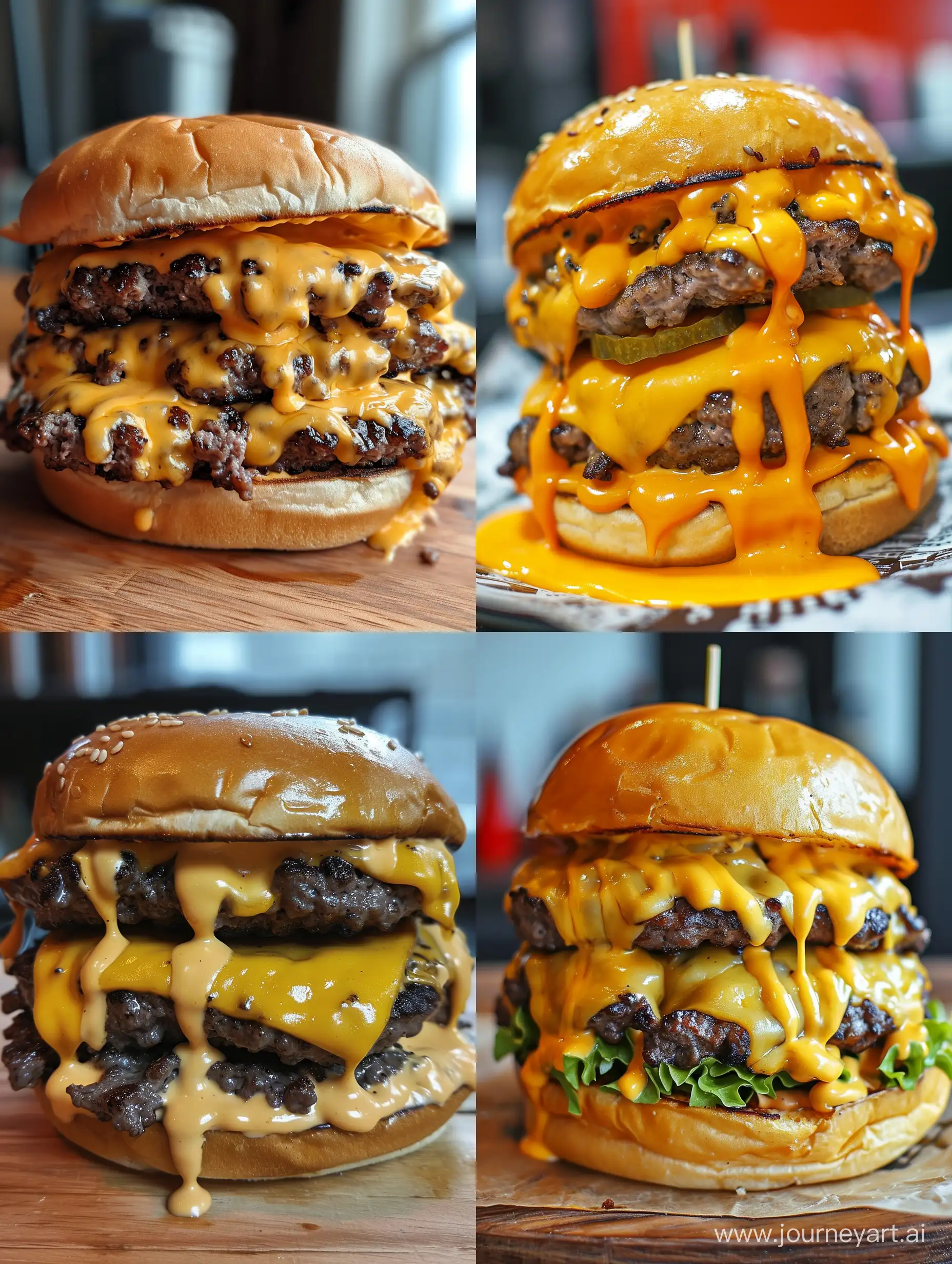 Delicious-8K-Cheese-Burger-MidJourney