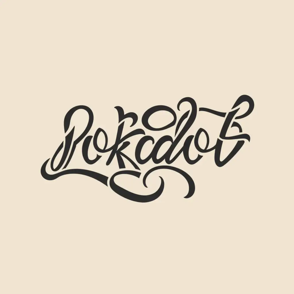 a logo design,with the text "POKADOT.", main symbol:PD,complex,be used in Events industry,clear background