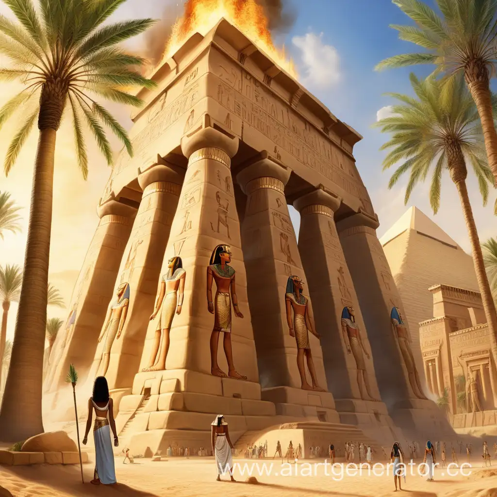 Ancient-Egypt-Temple-Fire-Pharaohs-Daughter-Amidst-Chaos