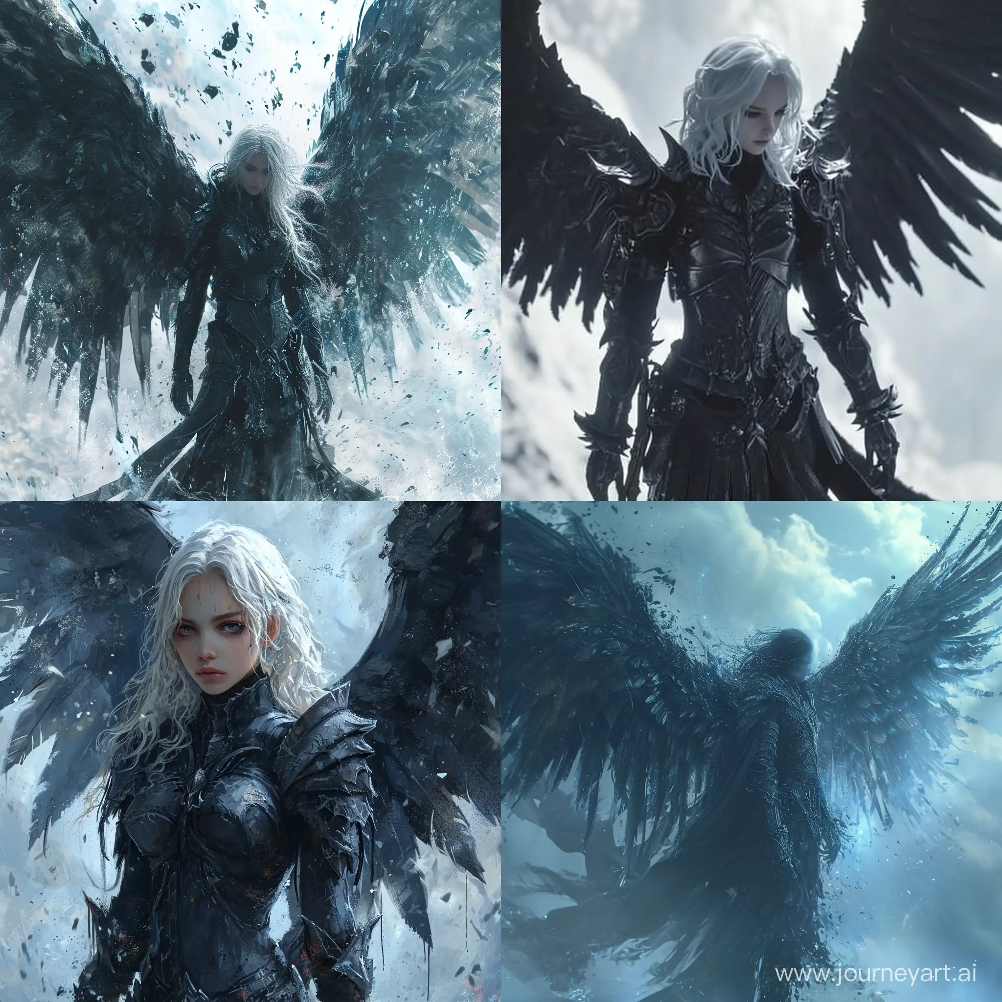 Dark-Angel-Hologram-Mysterious-Figure-with-Spread-Wings-in-Sky-Background