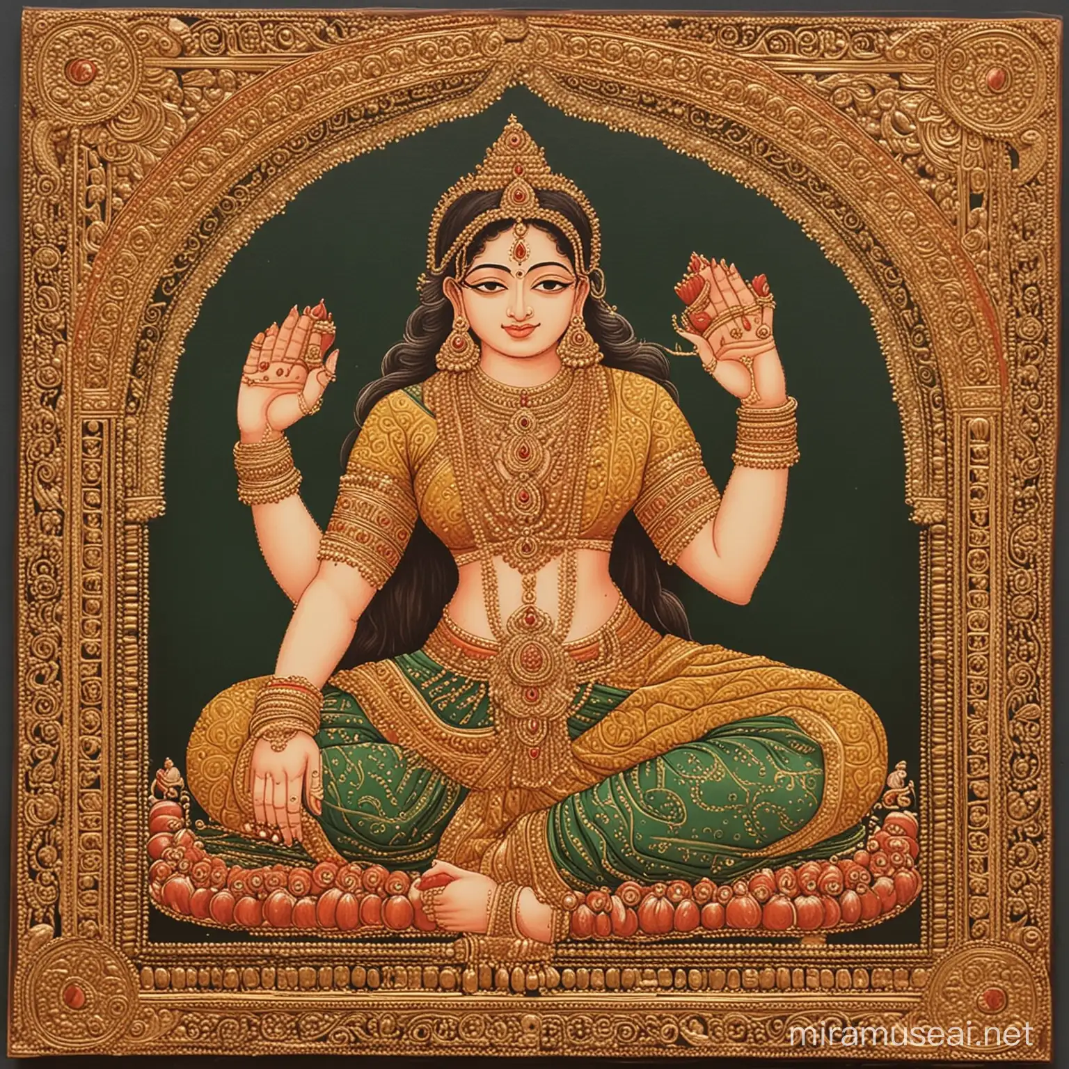 Colorful and Vibrant Mangala Tanjore Art Paintings
