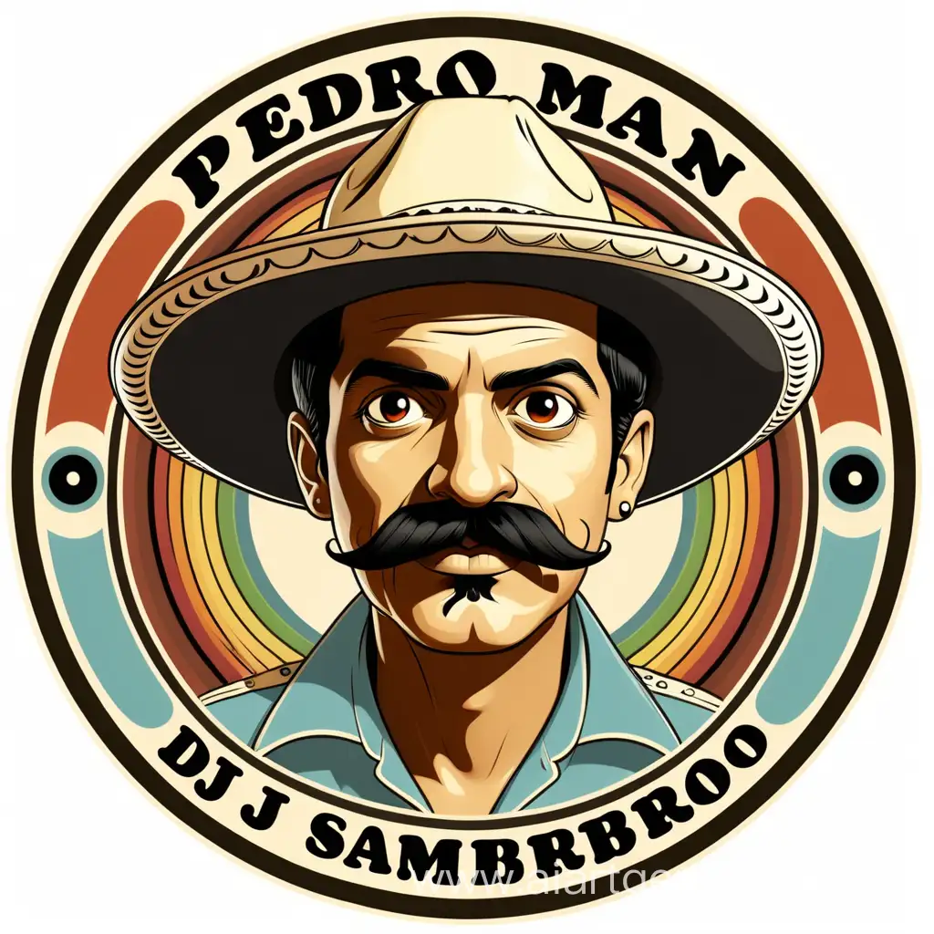 Retro-Style-Single-PEDRO-Logo-with-Mustached-Man-in-Sombrero