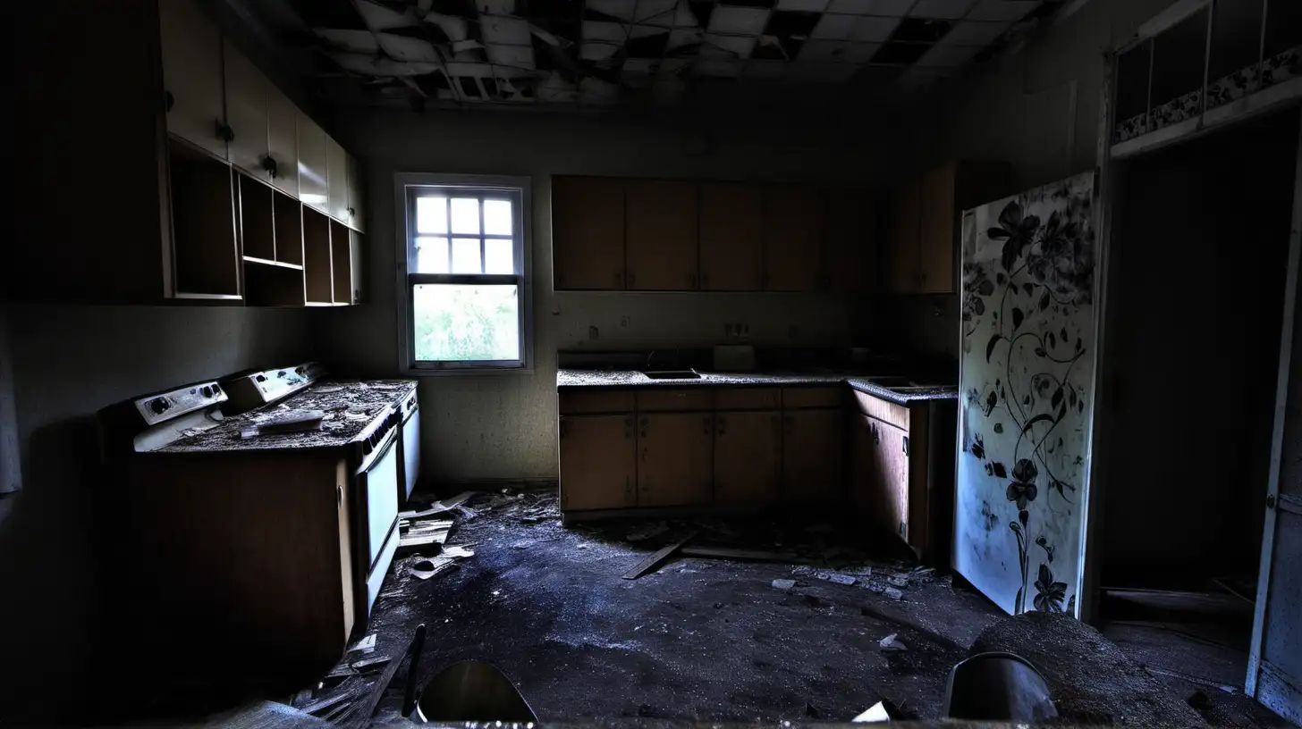 abandoned kitchen

