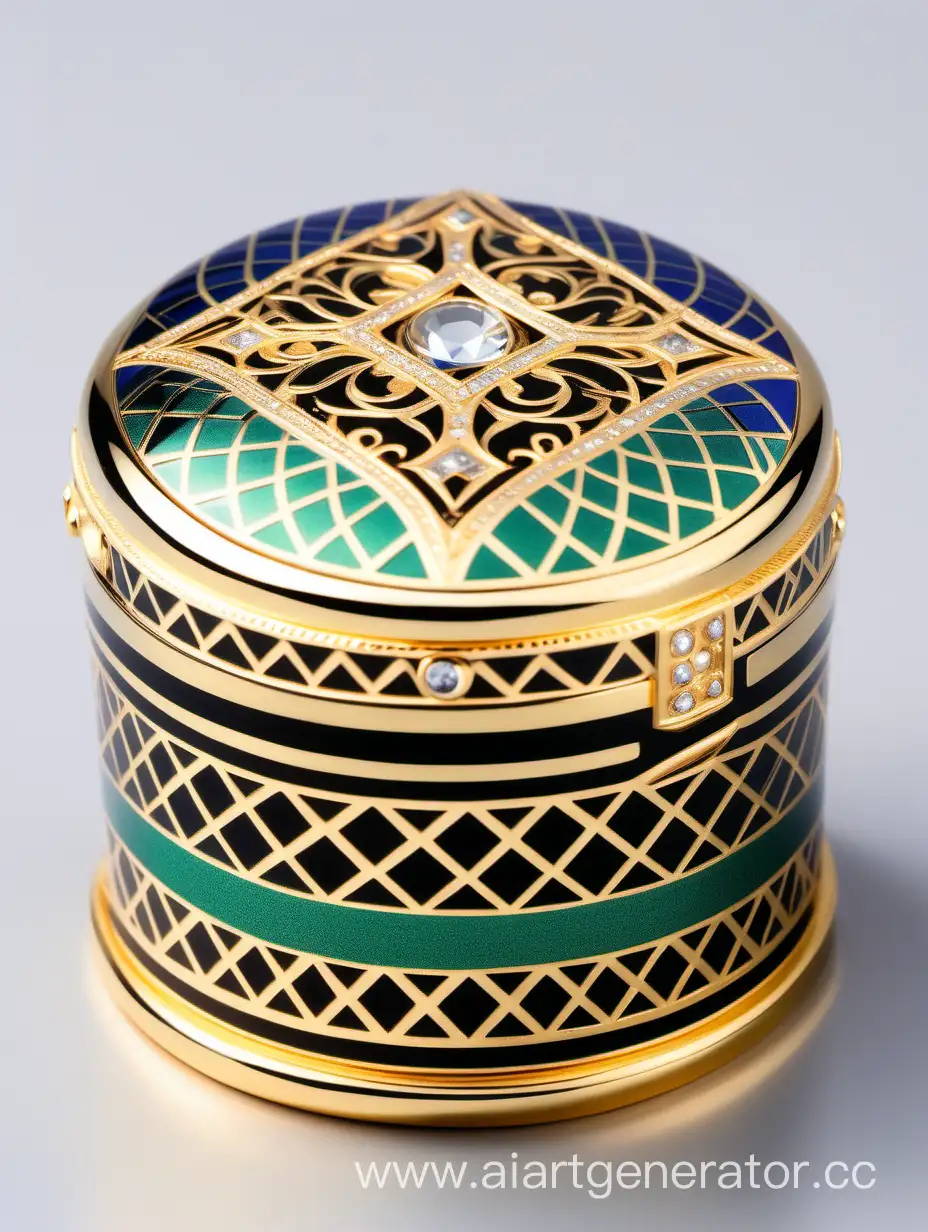 Elegant-DoubleHeight-Perfume-Bottle-Cap-with-Arabesque-Pattern-and-Diamond-Accent