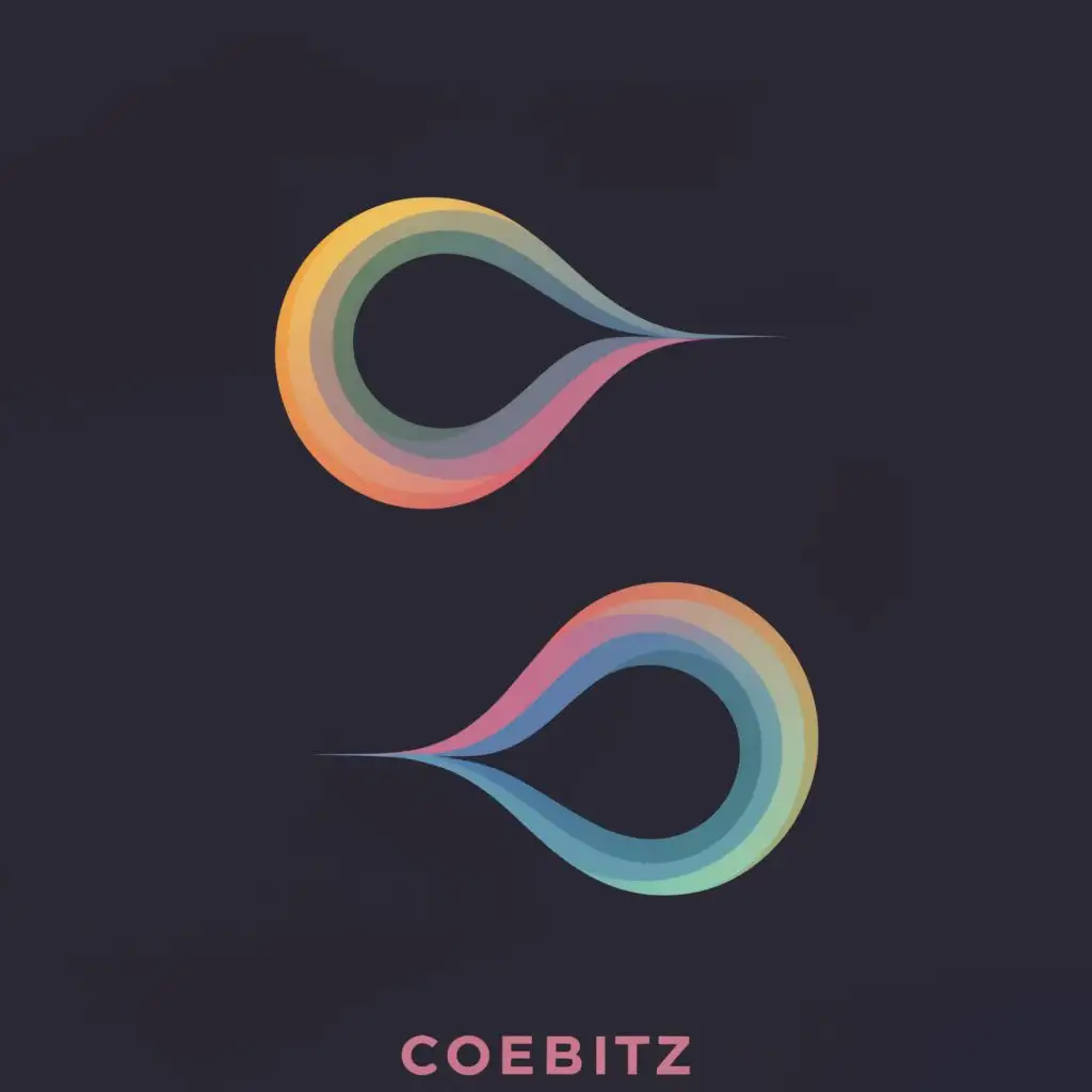 logo, Concept: Dynamic, abstract waves forming the letters "C" and "B," symbolizing the continuous storytelling process.
Color Palette: Gradient of warm and cool tones for a harmonious blend.
Variation: Experiment with different wave patterns and color gradients.
, with the text "Codebitz", typography