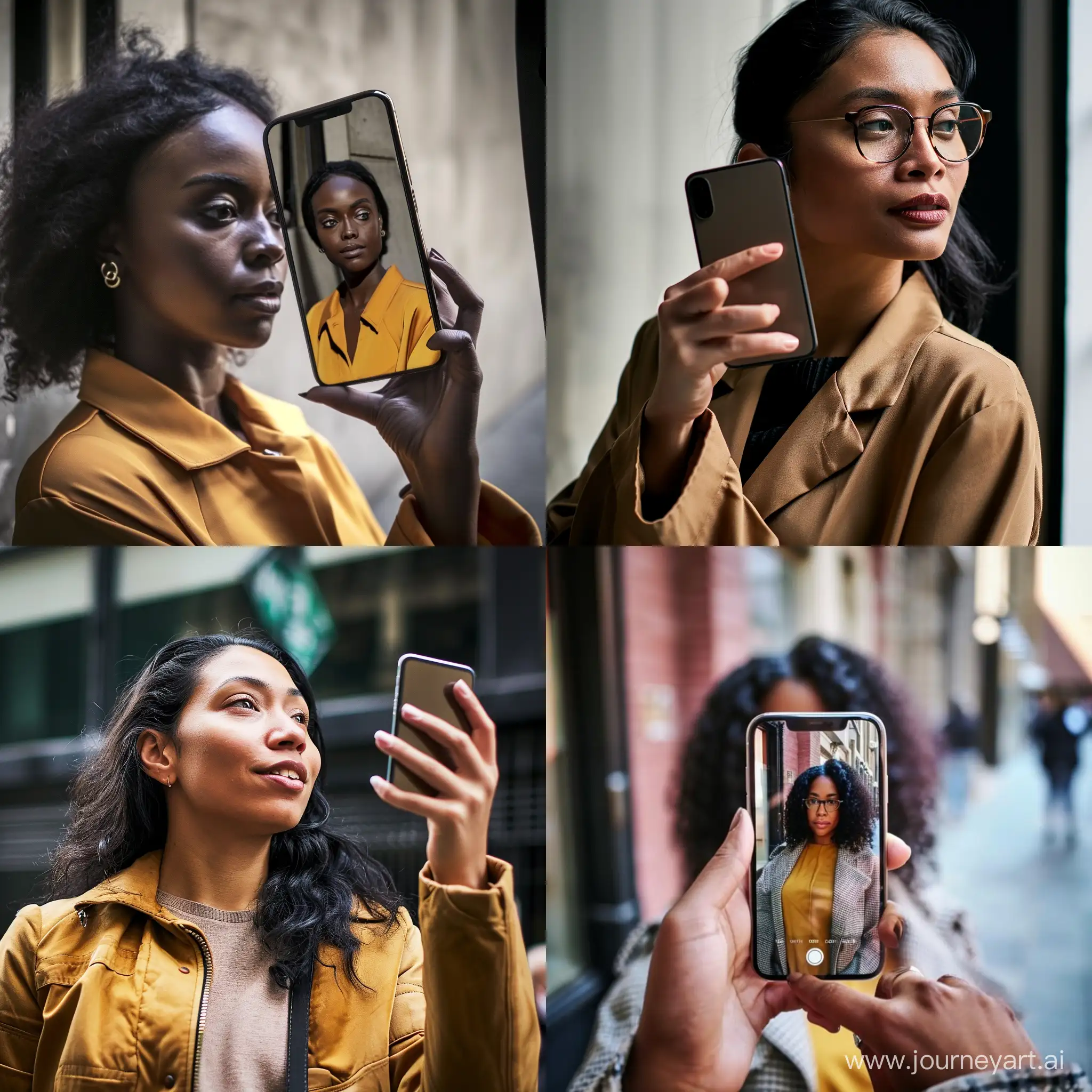 Stylish-Woman-Capturing-Moments-with-a-HighTech-Phone