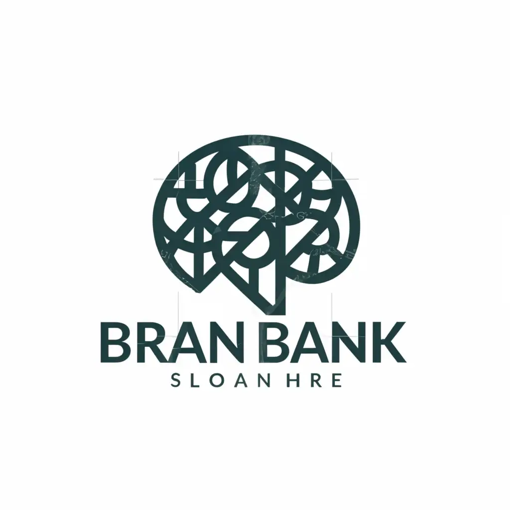 a logo design,with the text "Brain Bank", main symbol:Brain,Moderate,be used in Technology industry,clear background