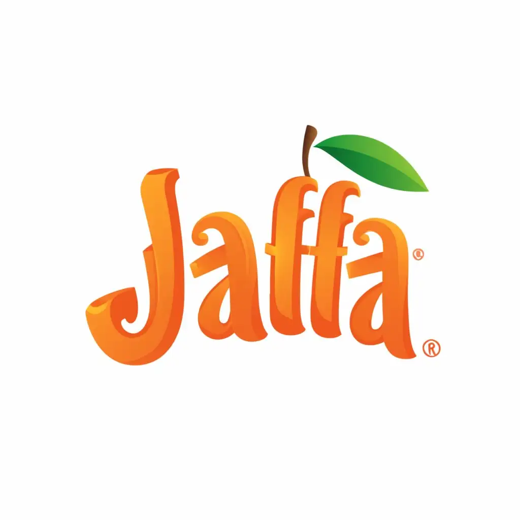 a logo design,with the text "Jaffa", main symbol:Orange,Moderate,be used in Restaurant industry,clear background