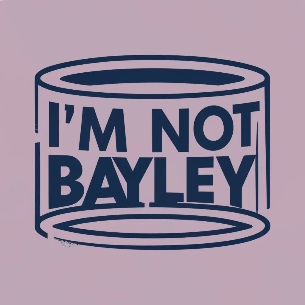 logo, Wrestling ring, with the text "I’m Not Bayley", typography, be used in Sports Fitness industry