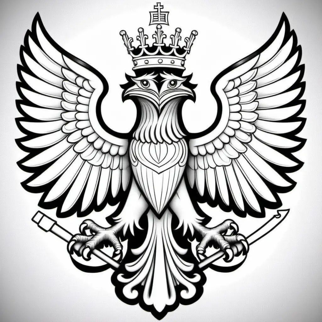 Lithuania Coat of Arms Coloring Page National Symbols and Colors