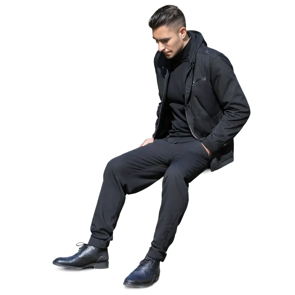 Stunning-PNG-Image-A-Man-in-Black-Jacket-and-Artstyle-Pants