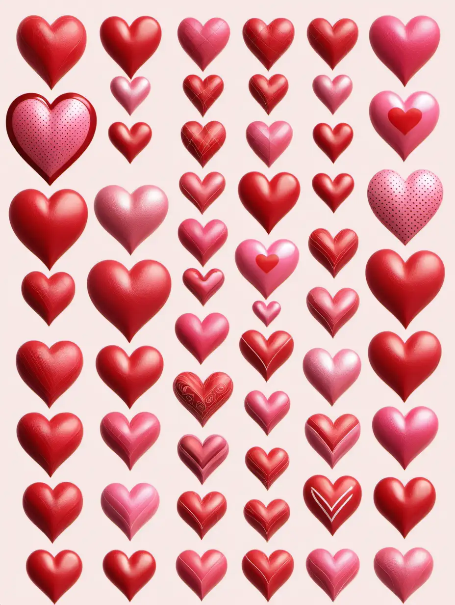 45 valentine hearts
