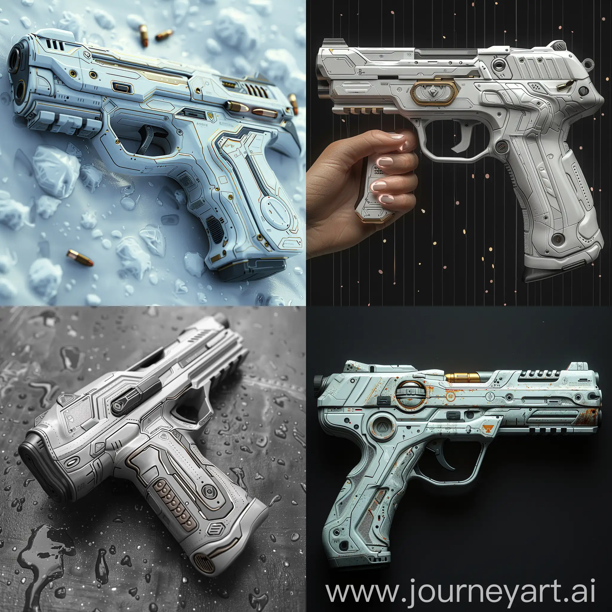 Futuristic-Biodegradable-Solar-Pistol-with-Smart-Features