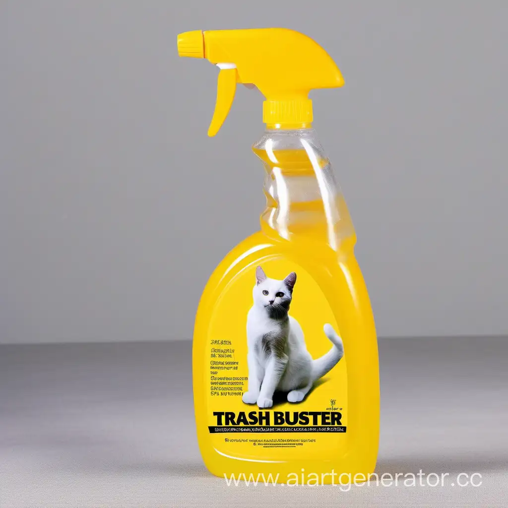 Trash Buster  Септохим распыляй и удалишь любой запах кошачьей мочи
бутылка прозрачная
жидкость желтая
триггер белый