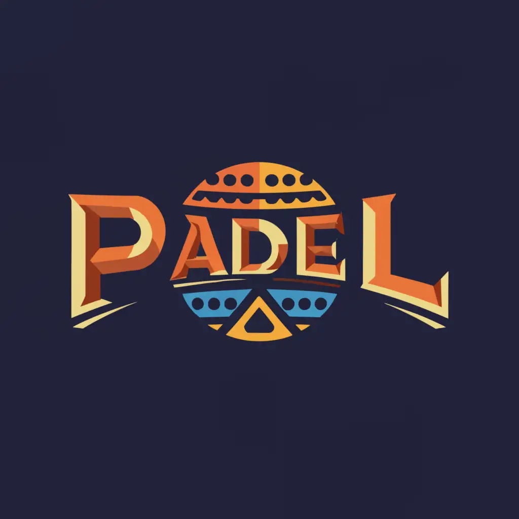 a logo design,with the text "padel", main symbol:padel racket,complex,be used in Sports Fitness industry,clear background