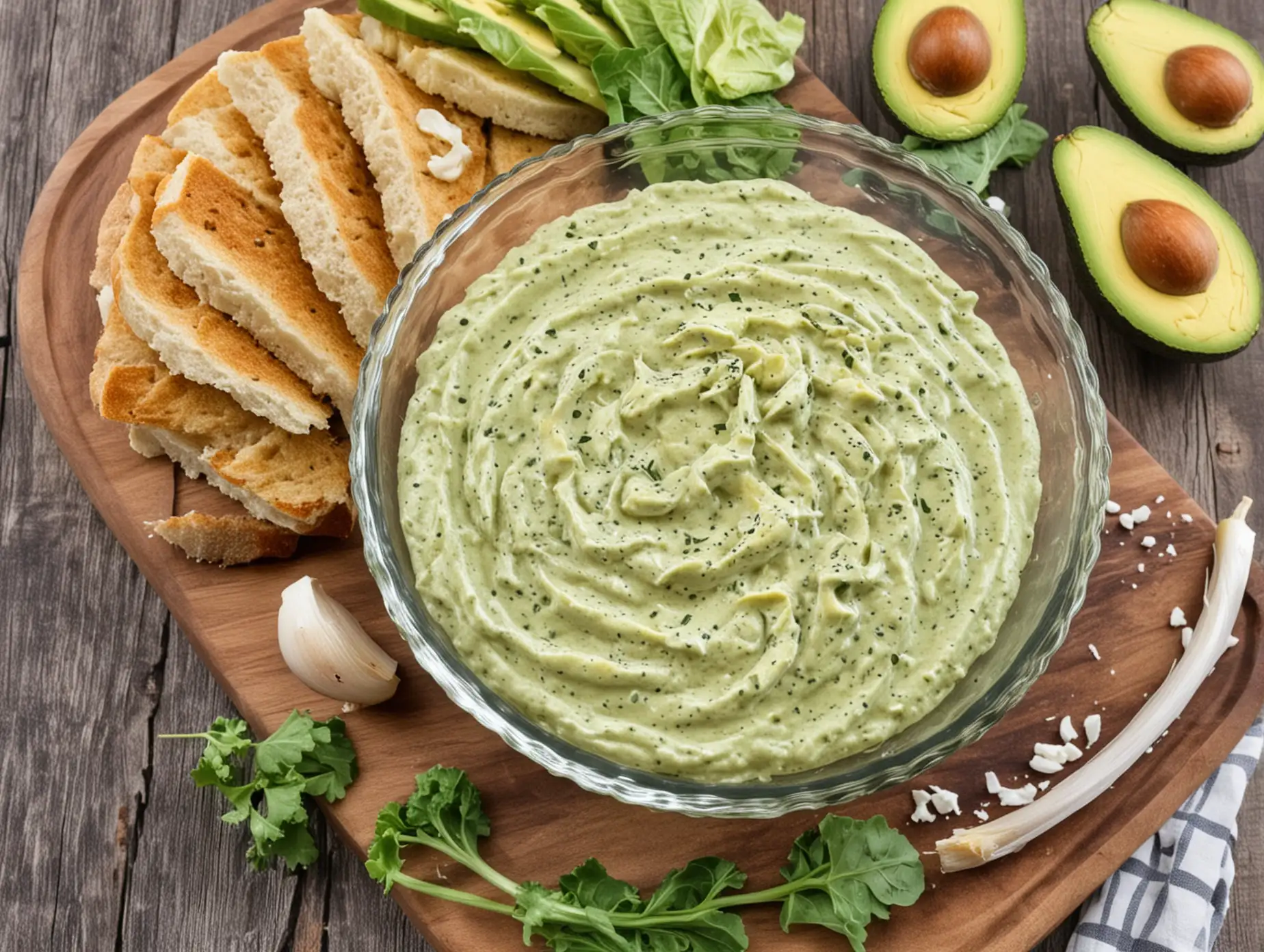 Low Carb Garlic Avocado Caesar Dressing