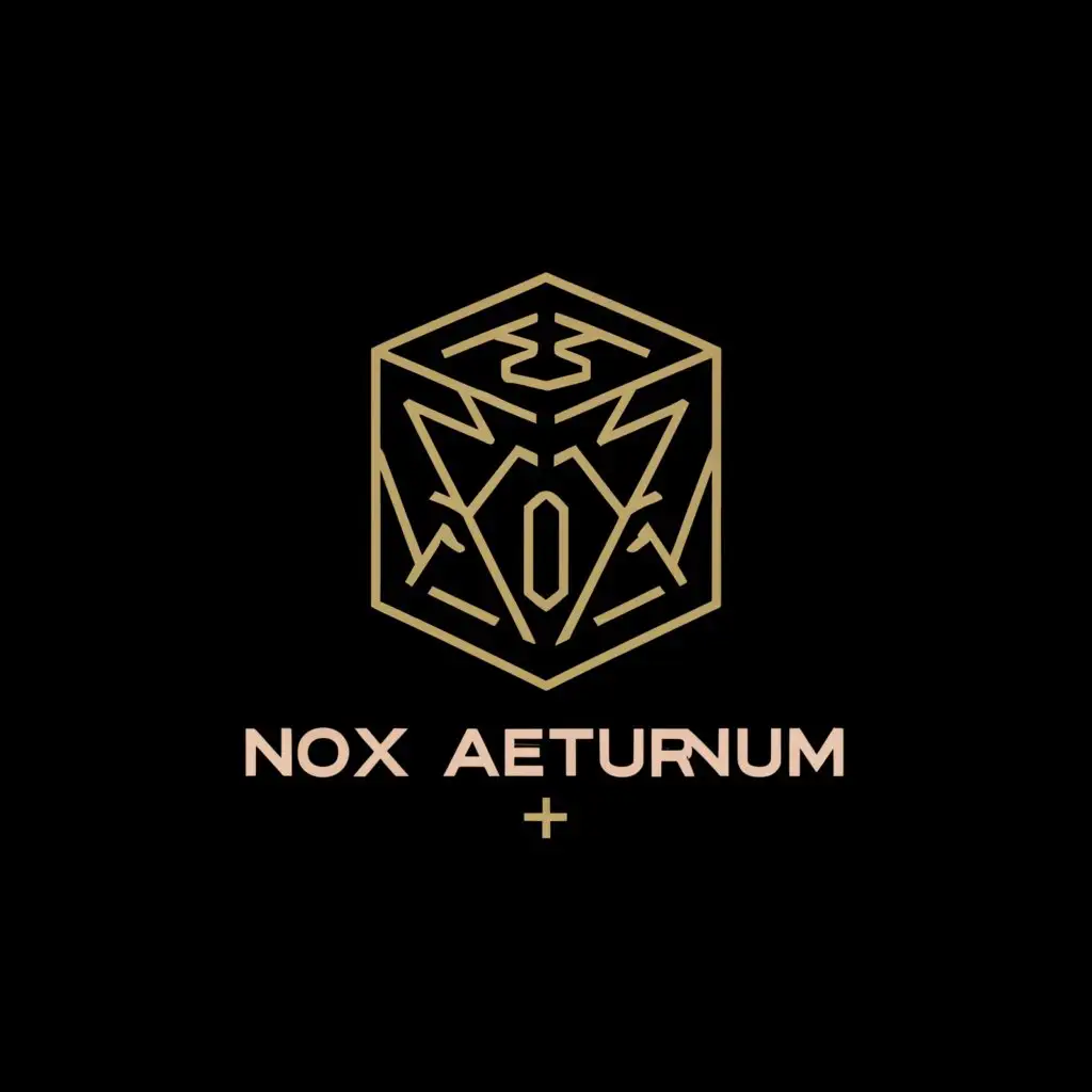 a logo design,with the text 'Nox Aeturnum', main symbol:d20 dice,complex,be used in Construction industry,clear background