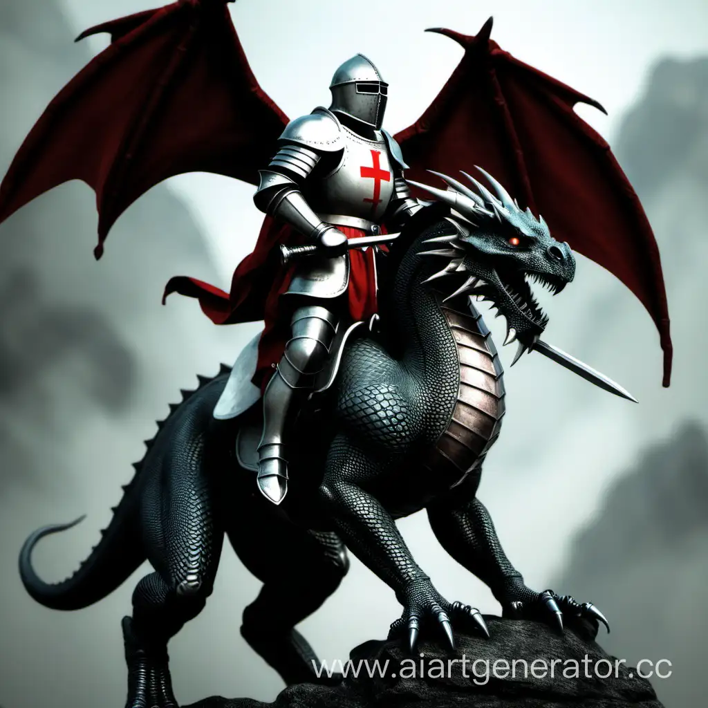 Crusader on the dragon