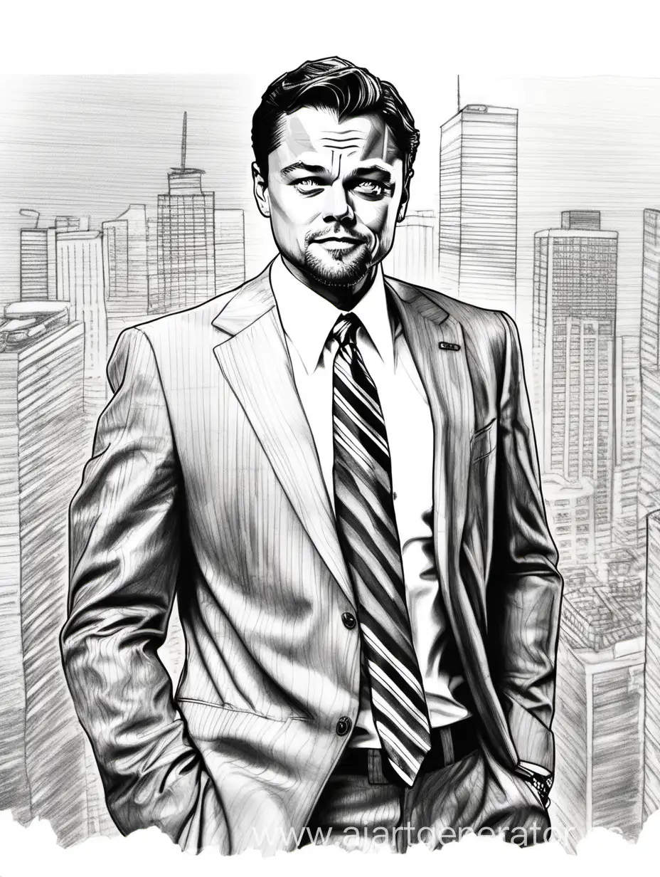 Leonardo-DiCaprio-as-Jordan-Belfort-Portrait-Art