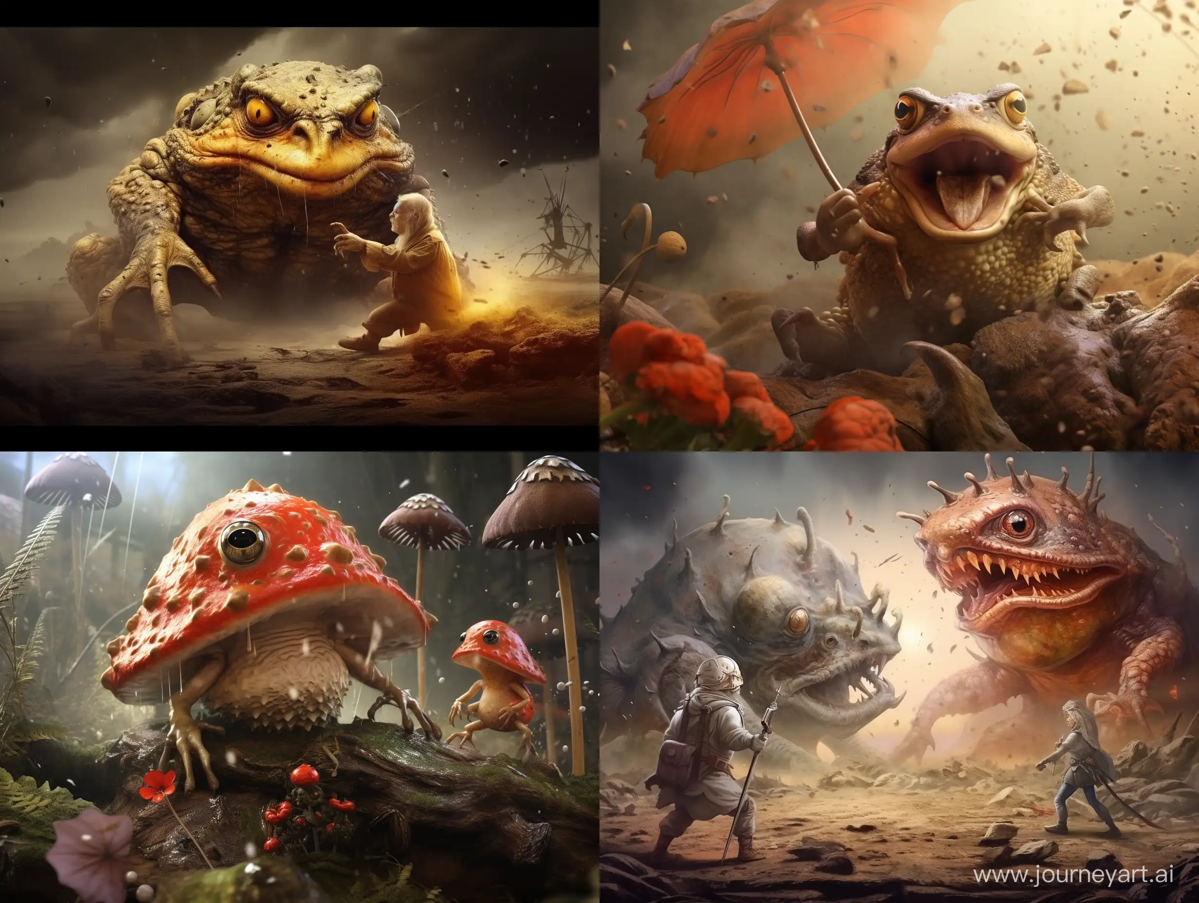 Intense-Toad-vs-Mouse-Battle-Art
